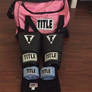 Title boxing glove bundle
